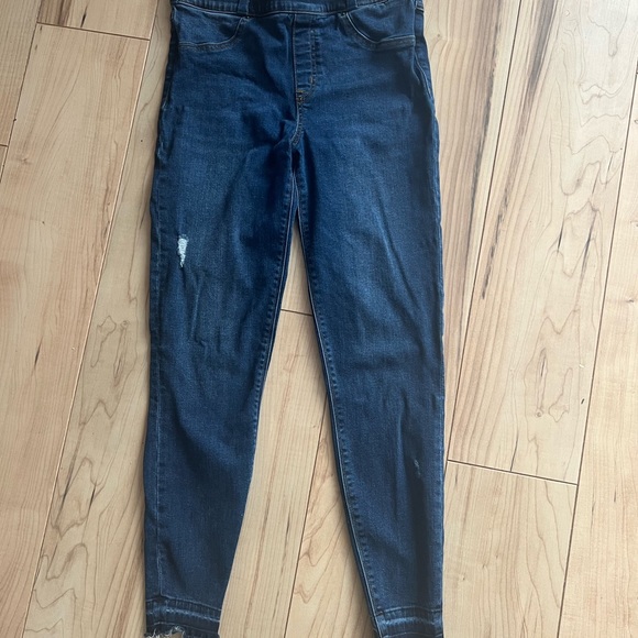 Spanx Distressed Denim Jeggings - Picture 1 of 3